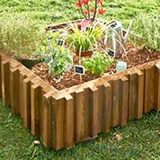 carrre potager en bois metis - 110 x 100 cm